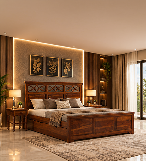 Classic Solid wood Sheesham Bed